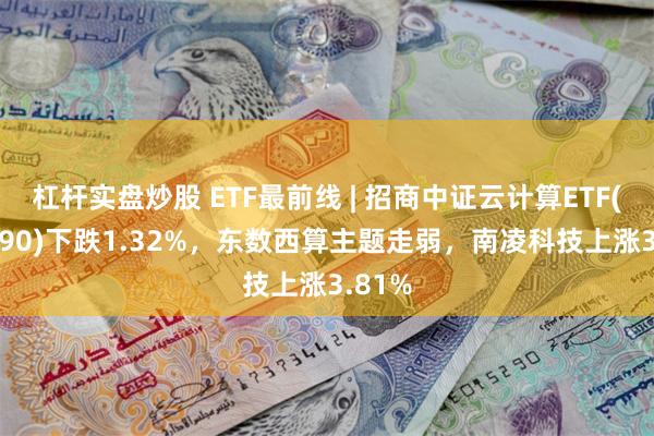 杠杆实盘炒股 ETF最前线 | 招商中证云计算ETF(159890)下跌1.32%，东数西算主题走弱，南凌科技上涨3.81%