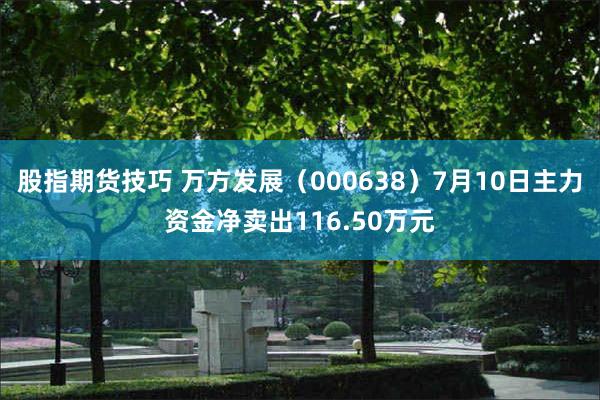 股指期货技巧 万方发展（000638）7月10日主力资金净卖出116.50万元