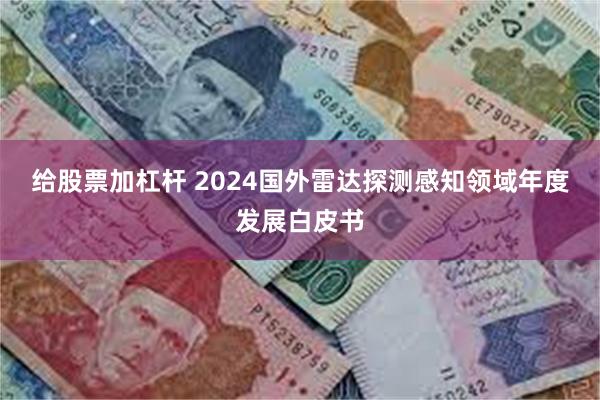 给股票加杠杆 2024国外雷达探测感知领域年度发展白皮书