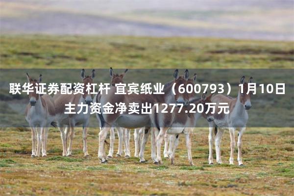 联华证券配资杠杆 宜宾纸业（600793）1月10日主力资金净卖出1277.20万元