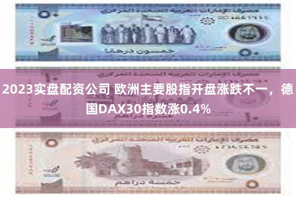 2023实盘配资公司 欧洲主要股指开盘涨跌不一，德国DAX30指数涨0.4%